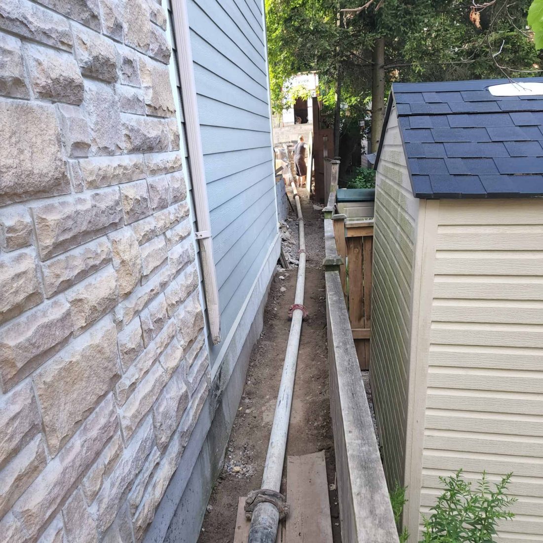 hard access in mississauga Concrete pumping for a hard-to-access job site in Mississauga